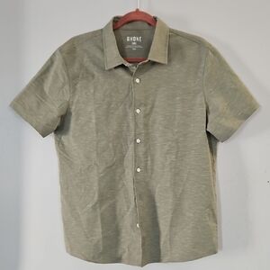 Rhone Brezza Green Sage Short Sleeve Shirt